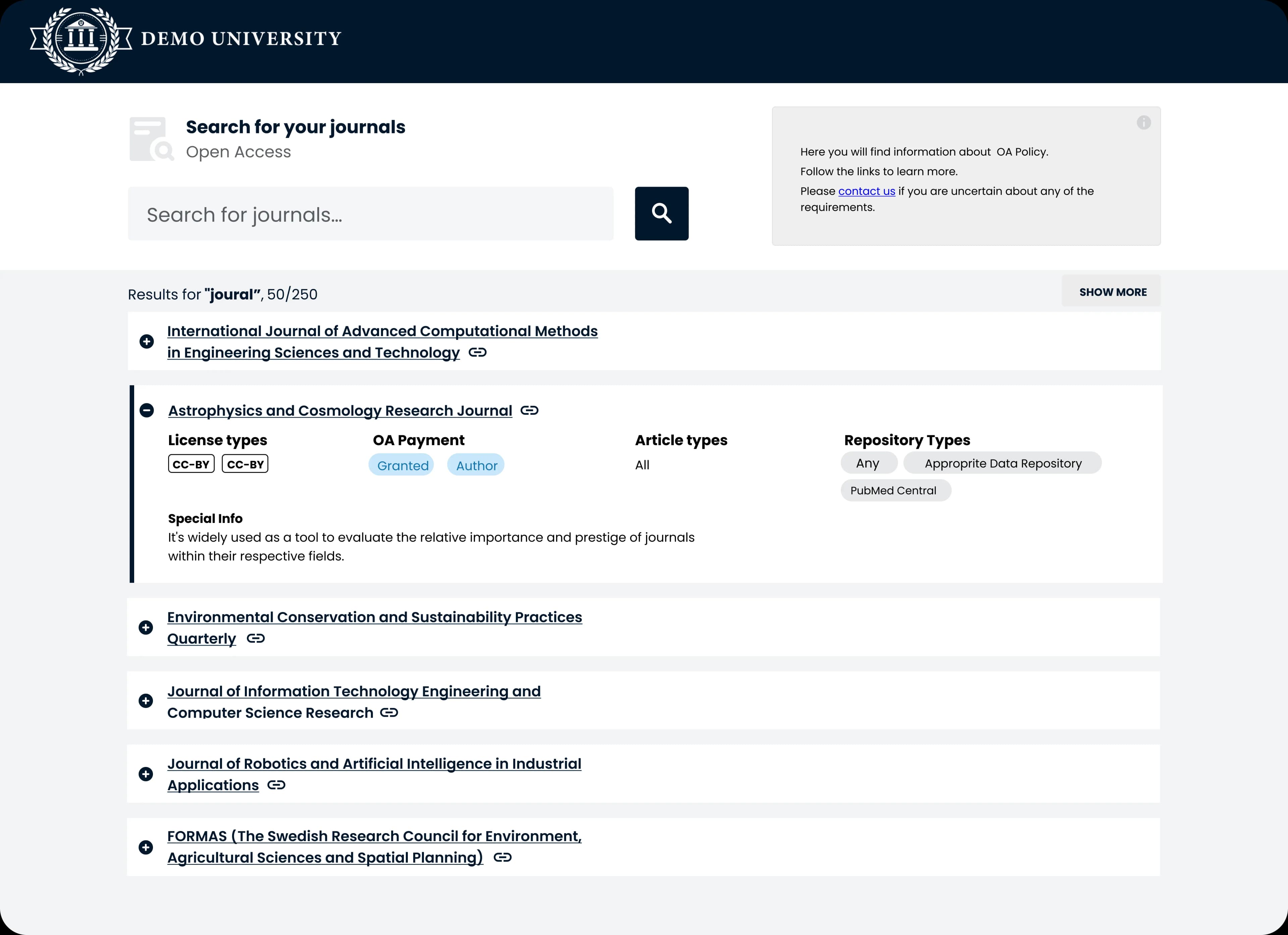 SciFree project preview